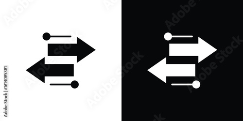 Transfer icon symbol for Apps and Branding.