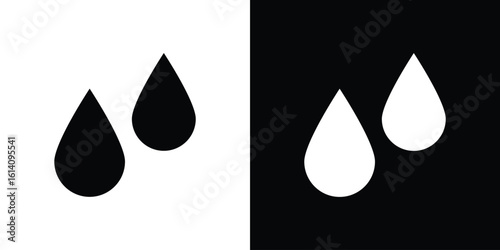 Tear drop icon symbol for Apps and Branding.