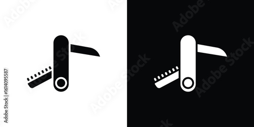 Swiss Knife icon symbol for Apps and Branding.