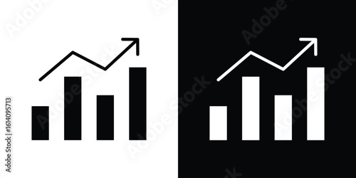 Stagflation icon symbol for Apps and Branding.