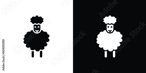 Sheep icon symbol for Apps and Branding.