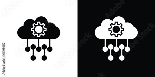 SaaS icon symbol for Apps and Branding.