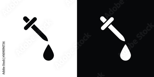 Pipette icon symbol for Apps and Branding.