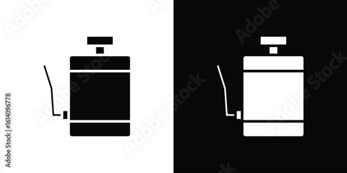 Pesticide icon symbol for Apps and Branding.