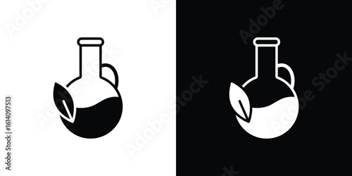 Massage oil icon symbol for Apps and Branding.