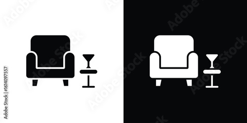 Lounge icon symbol for Apps and Branding.
