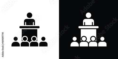 Lecture icon symbol for Apps and Branding.