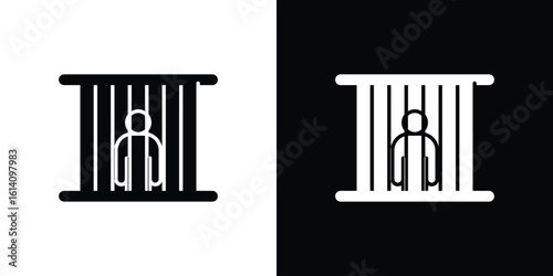 Jail icon symbol for Apps and Branding.