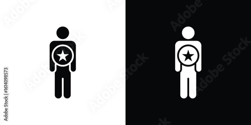 Good human icon symbol for Apps and Branding.