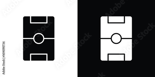 Football field icon symbol for Apps and Branding.
