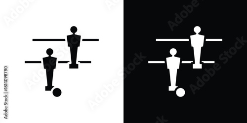 Foosball icon symbol for Apps and Branding.