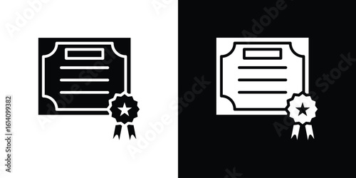 Diploma icon symbol for Apps and Branding.