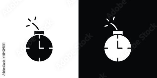 Deadline icon symbol for Apps and Branding.
