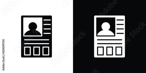 Criminal record icon symbol for Apps and Branding.