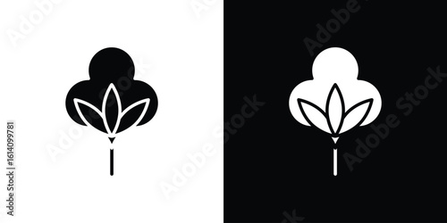 Cotton icon symbol for Apps and Branding.