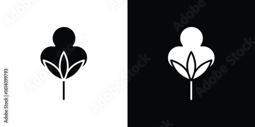 Cotton icon symbol for Apps and Branding.