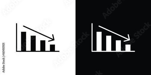 Attrition icon symbol for Apps and Branding.