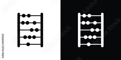 Abacus icon symbol for Apps and Branding.