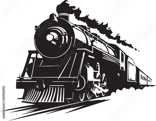 Locomotive Steam Train Silhouette