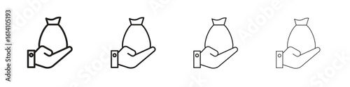 Inheritance law icon set, Illustration, Black
