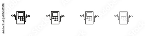Dialysis icon set, Illustration, Black