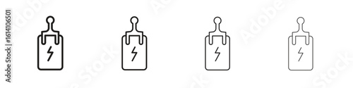 Circuit Breaker icon set, Illustration, Black