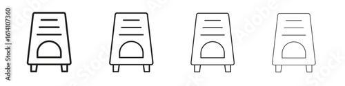 Air purifier icon set, Illustration, Black