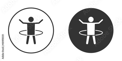 People Hula hop icon