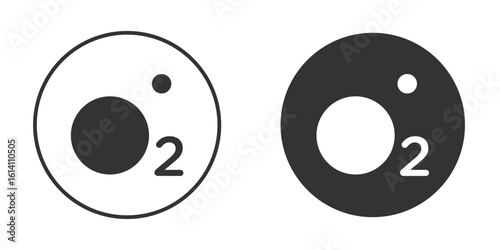 Oxygen O2 icon