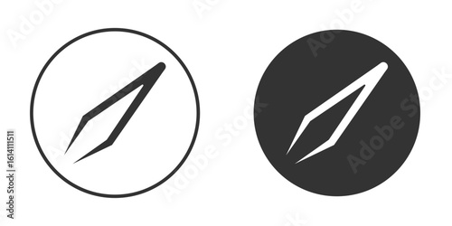 Eyebrow tweezers icon