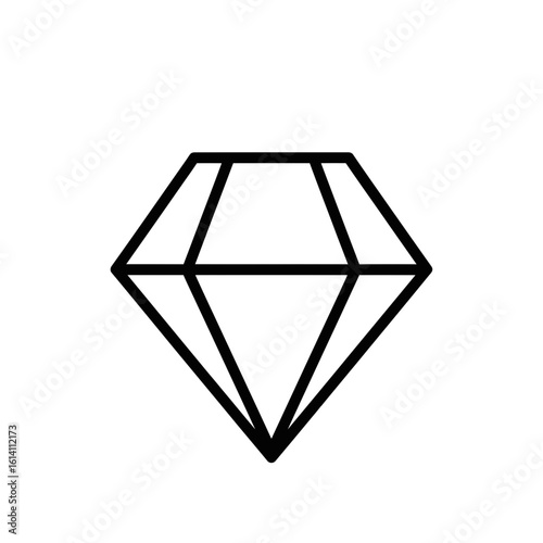 Vector icon of a diamond shape  