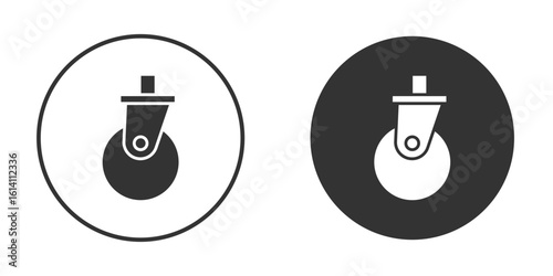 Cart trolley wheel icon