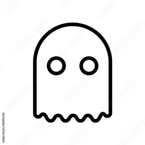 Friendly ghost - vector icon