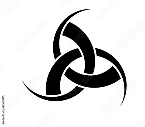series of valknut odin symbol viking celtic knot triangles for logo icon background web graphic tattoo. vector illustration.