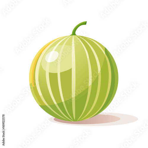 Melon entier, fond blanc