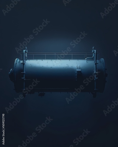 Industrial Cryogenic Tank with Pipe Network