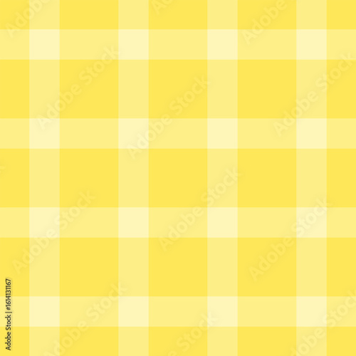 A cheerful, pastel yellow gingham pattern.  Perfect for backgrounds, textiles, or web design, this subtle yet vibrant check evokes feelings of warmth, happiness, and springtime.