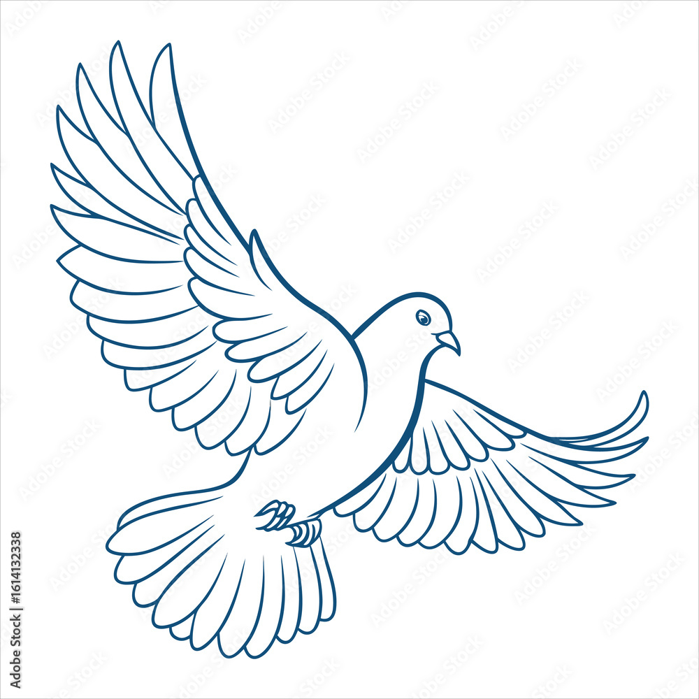 Fototapeta premium Dove Vector