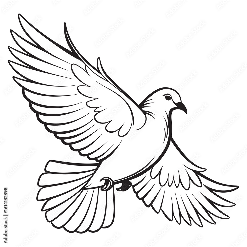 Obraz premium Dove Vector