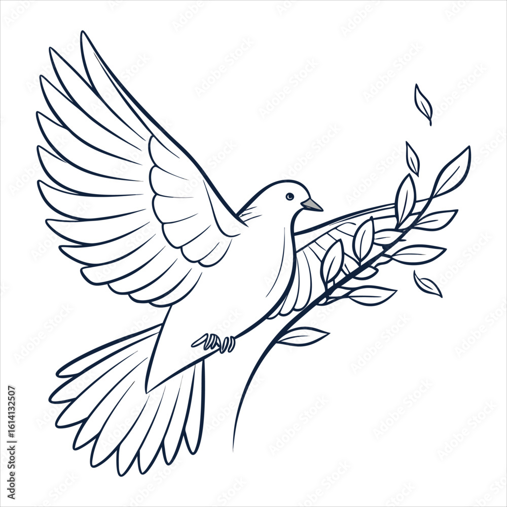 Obraz premium Dove Vector