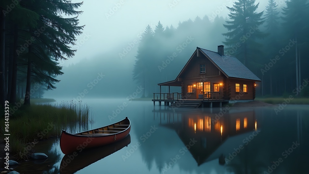 Fototapeta premium A Quiet Morning in the Mountains