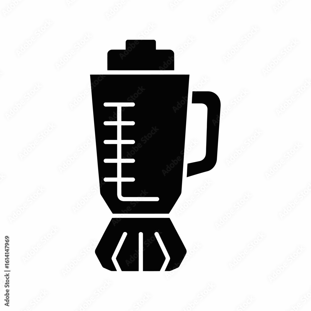 Blender Icon in Solid Black Design Blender Icon in Solid Black Design
