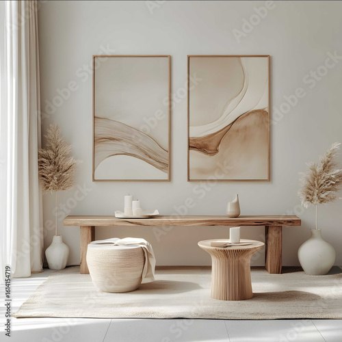 set of 3 frame with aspect ratio 23 mockup for commercial use neutral