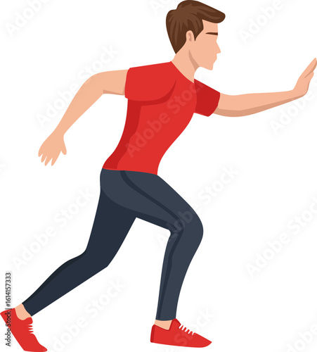running man vector illustration