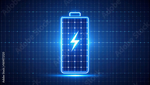 Digital Battery with solarr Texture Icon