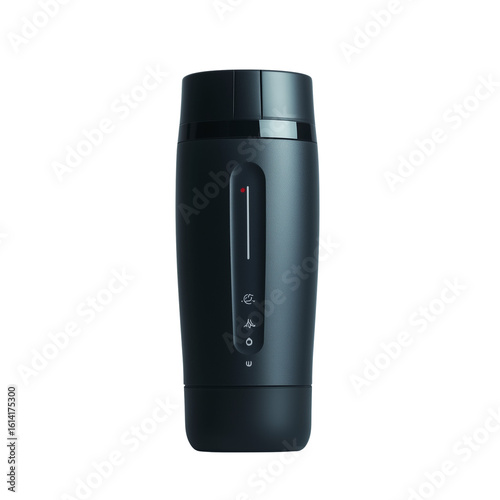 Modern portable Bluetooth speaker isolated on transparent background, studio photo