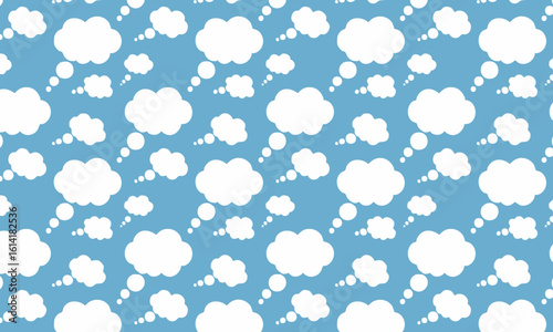Cartoon Speech Bubble Vector Background for Kids