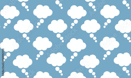 Cartoon Speech Bubble Vector Background for Kids