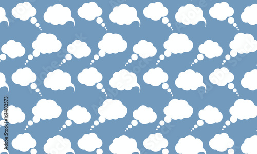 Cartoon Speech Bubble Vector Background for Kids