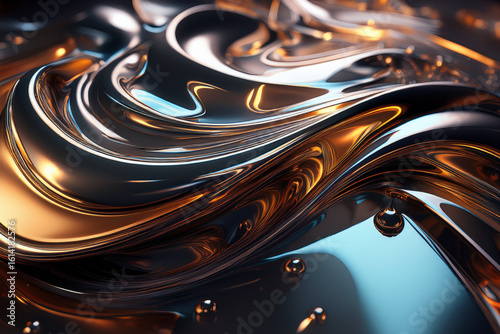Luxury Metallic Texture with Flowing Dunes